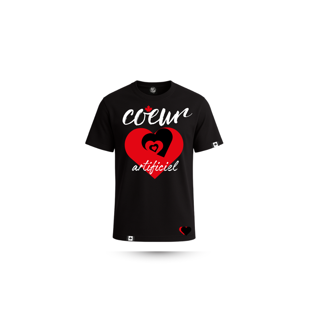 T-shirt “Cœur Artificiel” – Collection Emotion Visuelle